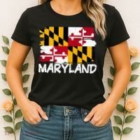 Cool Maryland Flag Women's T-Shirt thumb 2