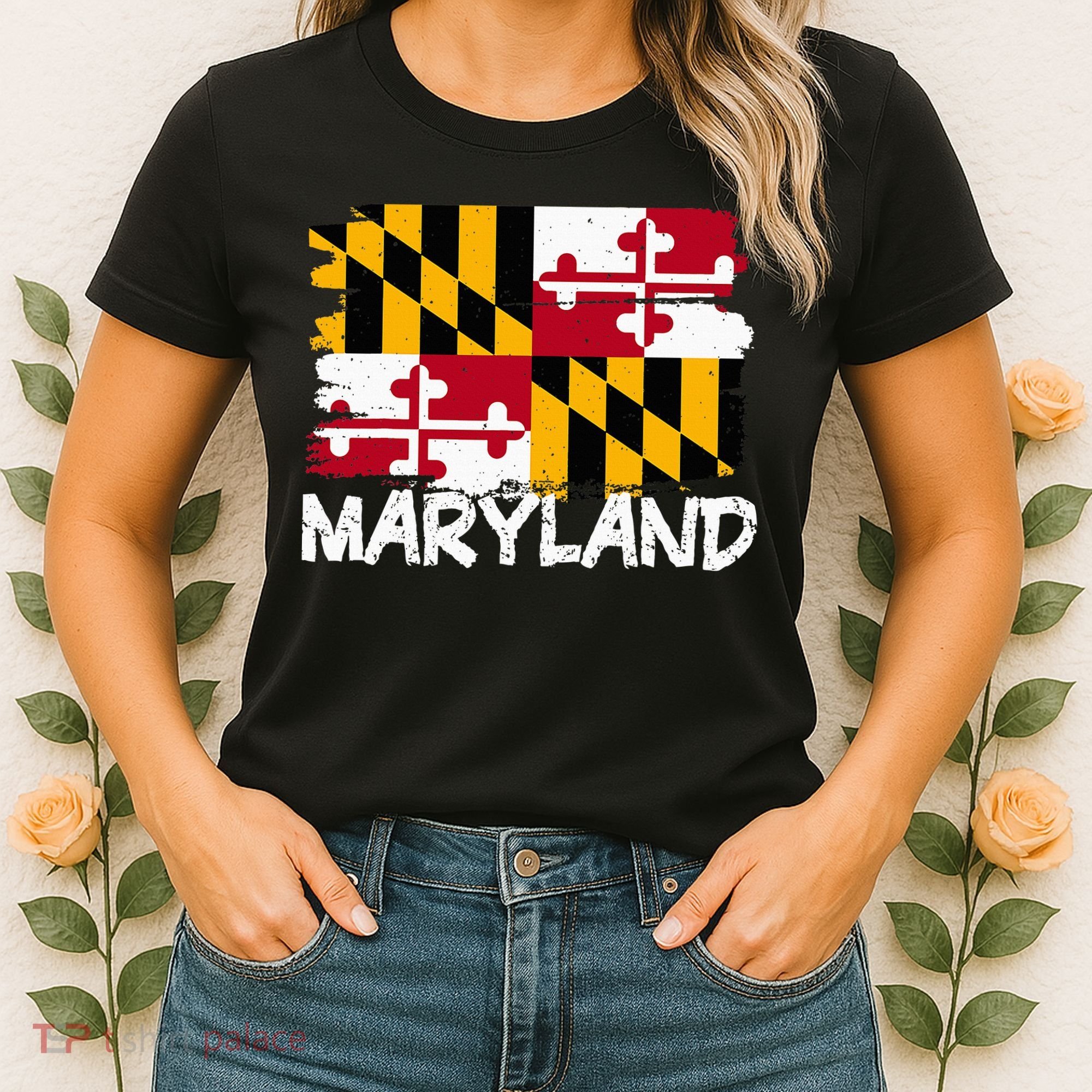 Cool Maryland Flag Women's T-Shirt