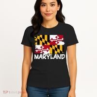 Cool Maryland Flag Women's T-Shirt thumb 4