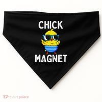 Chick Magnet Funny Easter Cute Baby Chicken Lover USA-Made Doggie Bandana thumb 0