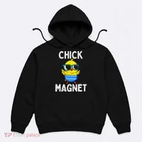 Chick Magnet Funny Easter Cute Baby Chicken Lover Hoodie thumb 0