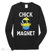 Chick Magnet Funny Easter Cute Baby Chicken Lover Long Sleeve Shirt thumb 0