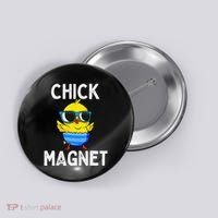 Chick Magnet Funny Easter Cute Baby Chicken Lover Button thumb 0