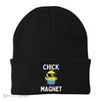 Chick Magnet Funny Easter Cute Baby Chicken Lover Beanie thumb 0
