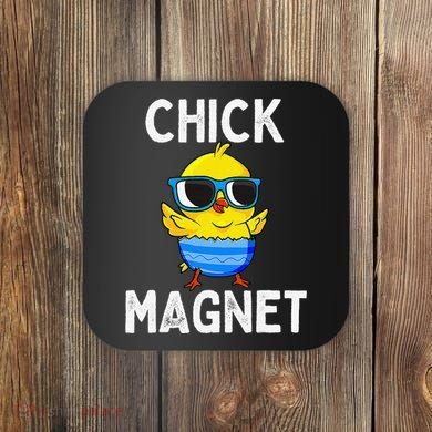 Chick Magnet Funny Easter Cute Baby Chicken Lover Coaster