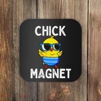 Chick Magnet Funny Easter Cute Baby Chicken Lover Coaster thumb 0