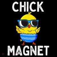 Chick Magnet Funny Easter Cute Baby Chicken Lover Women's Hoodie thumb 2