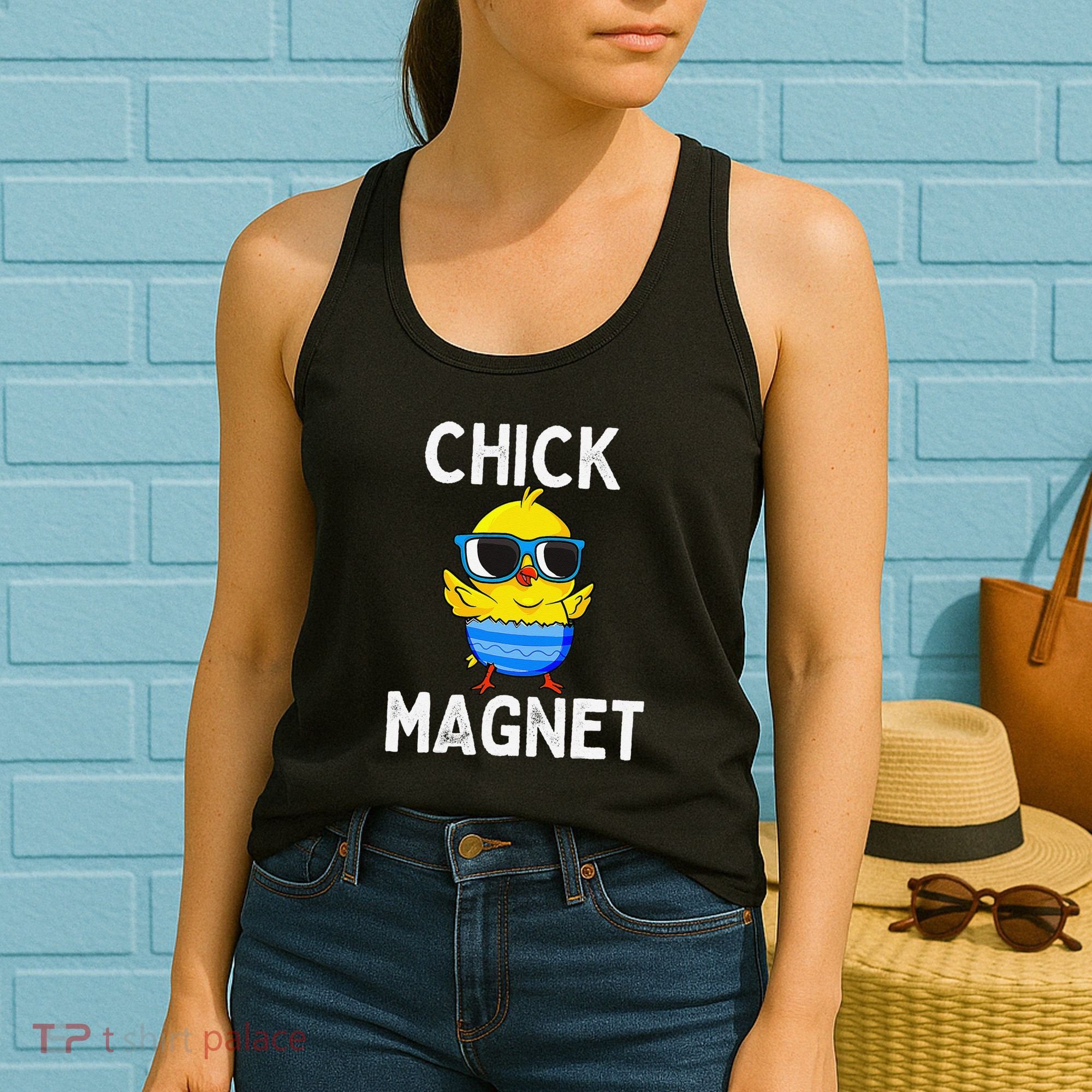 Chick Magnet Funny Easter Cute Baby Chicken Lover Women's Tank Top