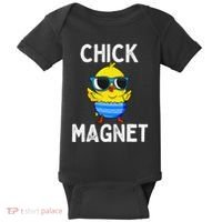Chick Magnet Funny Easter Cute Baby Chicken Lover Baby Bodysuit thumb 0