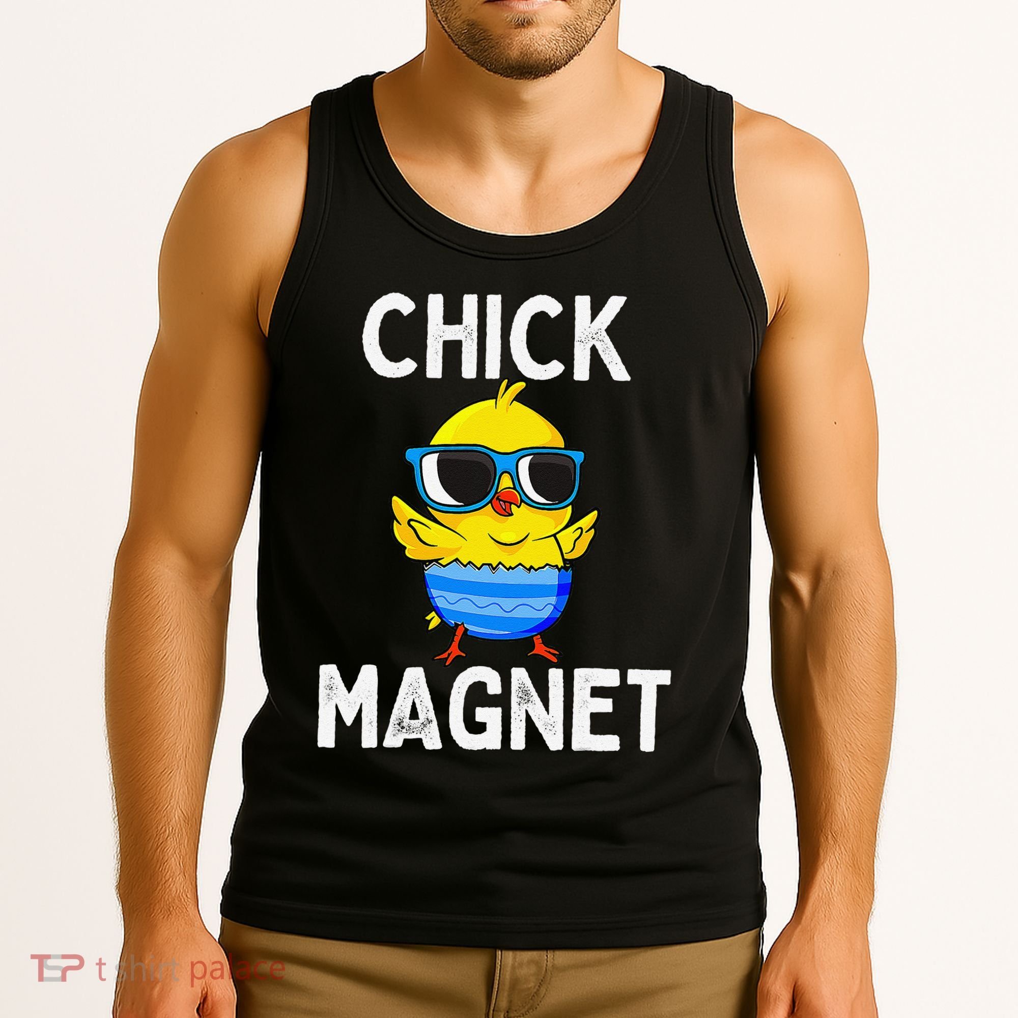 Chick Magnet Funny Easter Cute Baby Chicken Lover Tank Top