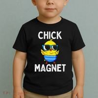 Chick Magnet Funny Easter Cute Baby Chicken Lover Toddler T-Shirt thumb 2