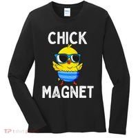 Chick Magnet Funny Easter Cute Baby Chicken Lover Women's Long Sleeve Shirt thumb 0