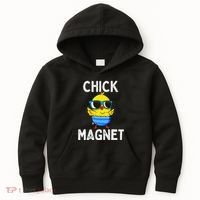 Chick Magnet Funny Easter Cute Baby Chicken Lover Kids Hoodie thumb 0