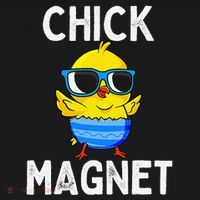Chick Magnet Funny Easter Cute Baby Chicken Lover Kids Hoodie thumb 5