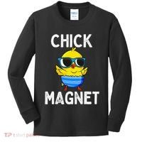 Chick Magnet Funny Easter Cute Baby Chicken Lover Kids Long Sleeve Shirt thumb 0