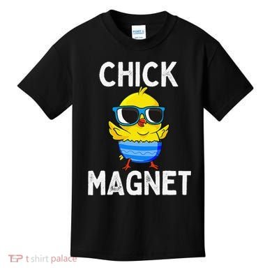 Chick Magnet Funny Easter Cute Baby Chicken Lover Kids T-Shirt