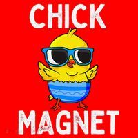 Chick Magnet Funny Easter Cute Baby Chicken Lover Santa Hat thumb 1
