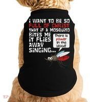 Christian Mosquito Funny Gag Jokes Religious Christian Doggie Tank thumb 0
