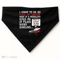 Christian Mosquito Funny Gag Jokes Religious Christian USA-Made Doggie Bandana thumb 0