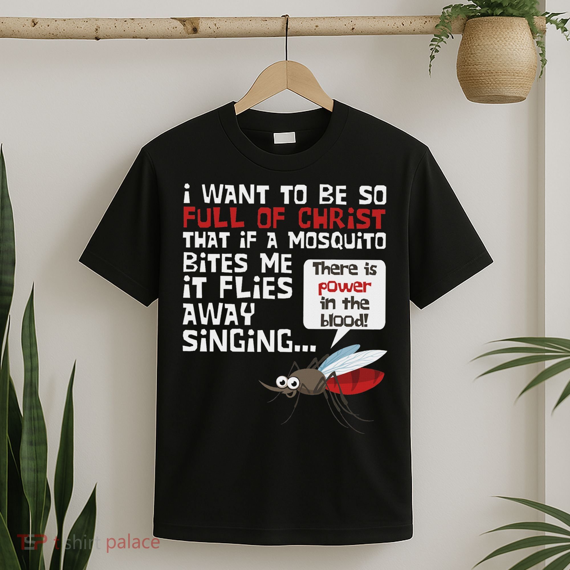 Christian Mosquito Funny Gag Jokes Religious Christian T-Shirt