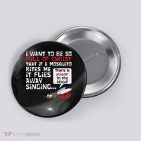 Christian Mosquito Funny Gag Jokes Religious Christian Button thumb 0