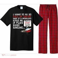 Christian Mosquito Funny Gag Jokes Religious Christian Pajama Set thumb 0