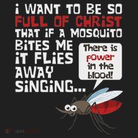 Christian Mosquito Funny Gag Jokes Religious Christian Golf Towel thumb 3