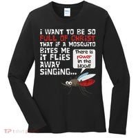 Christian Mosquito Funny Gag Jokes Religious Christian Women's Long Sleeve Shirt thumb 0
