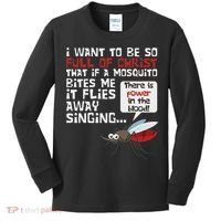 Christian Mosquito Funny Gag Jokes Religious Christian Kids Long Sleeve Shirt thumb 0