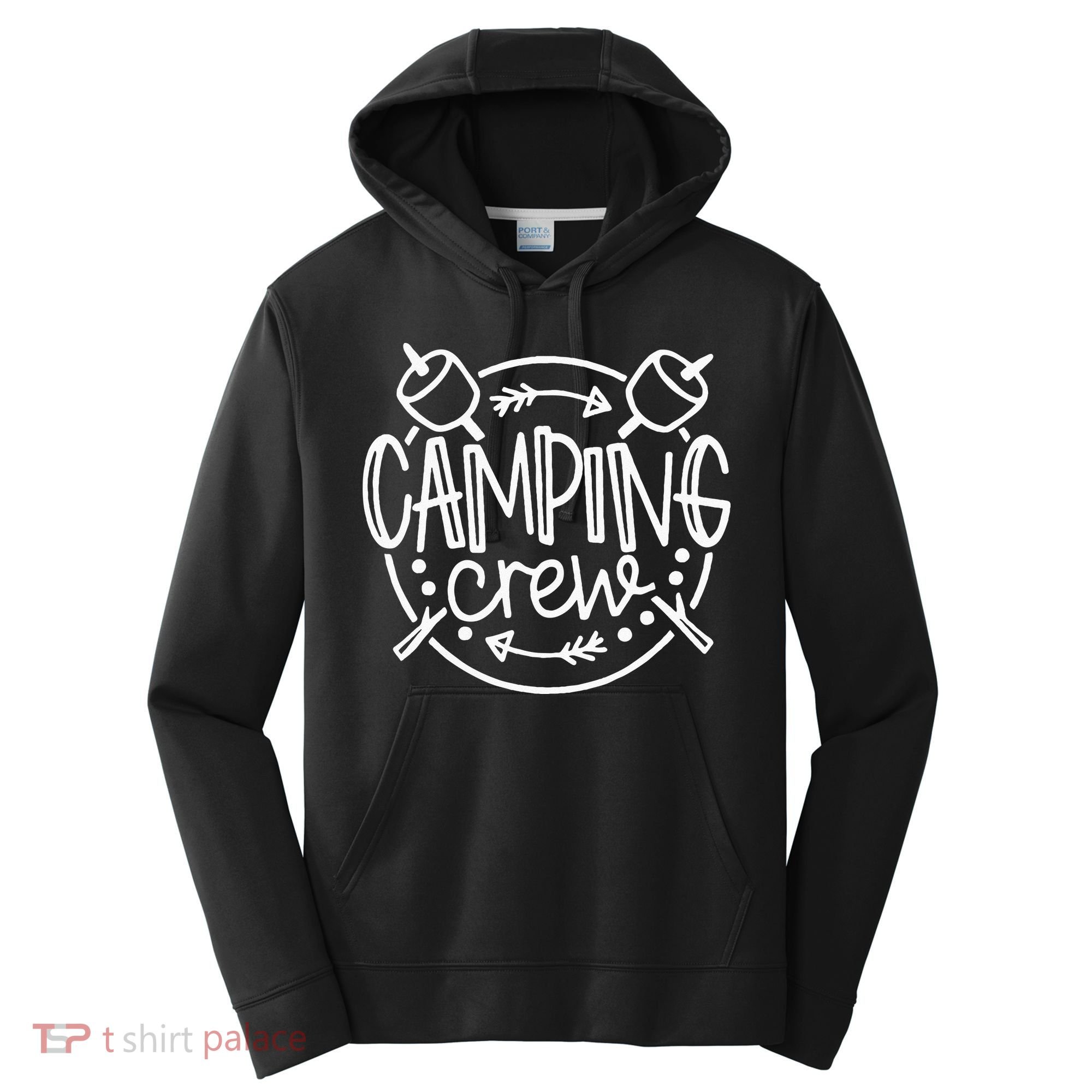Camping Matching For Family Camper Group Camping Crew Performance Fleece Hoodie