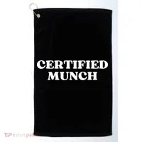 Certified Munch Funny Certified Munch Golf Towel thumb 0