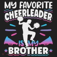 Cheerleading My Favorite Cheerleader Is My Brother Women's Sweatshirt thumb 2