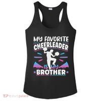 Cheerleading My Favorite Cheerleader Is My Brother Ladies PosiCharge Competitor Racerback Tank thumb 0