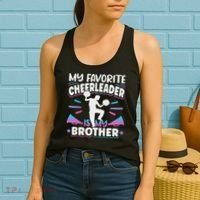 Cheerleading My Favorite Cheerleader Is My Brother Women's Tank Top thumb 2