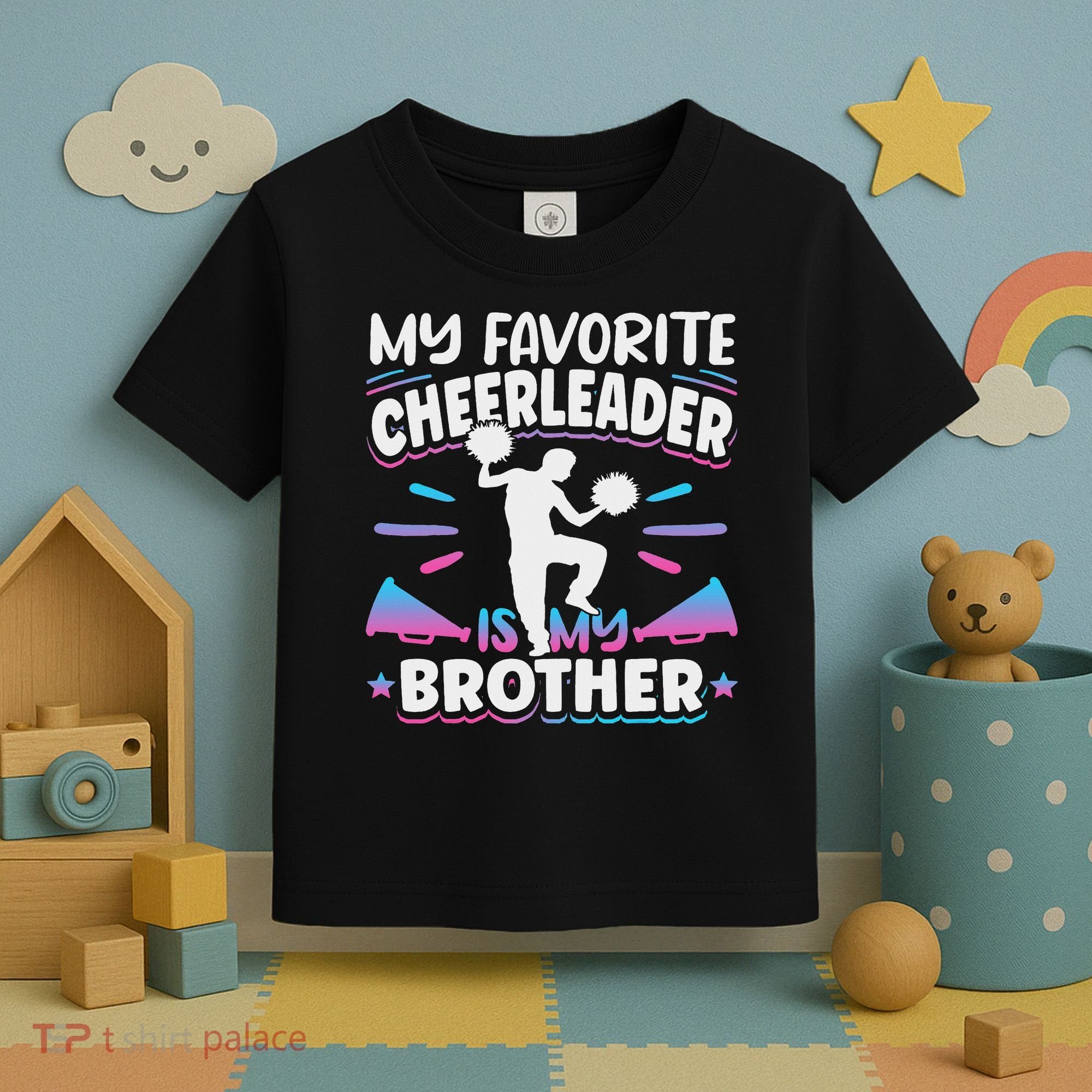 Cheerleading My Favorite Cheerleader Is My Brother Toddler T-Shirt