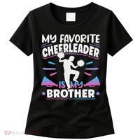 Cheerleading My Favorite Cheerleader Is My Brother Women's T-Shirt thumb 0