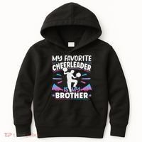 Cheerleading My Favorite Cheerleader Is My Brother Kids Hoodie thumb 0