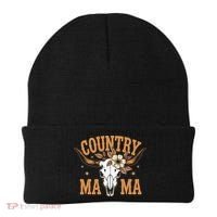 Country Mama Floral Skull Horns Star Beanie thumb 0