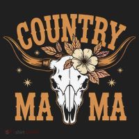 Country Mama Floral Skull Horns Star Hat thumb 2