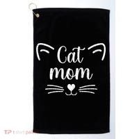 Cat Mom Funny Owner Graphic Golf Towel thumb 0