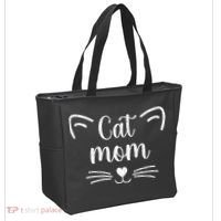 Cat Mom Funny Owner Graphic Tote Bag thumb 2