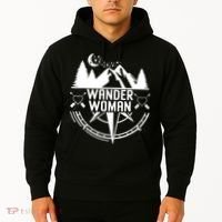 Compass Mountain For Wo,Wander Woman Hiking Hoodie thumb 2