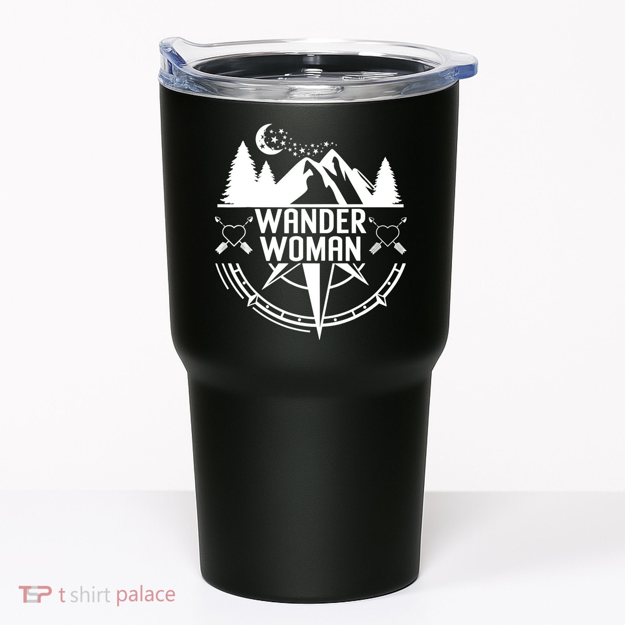 Compass Mountain For Wo,Wander Woman Hiking Tumbler