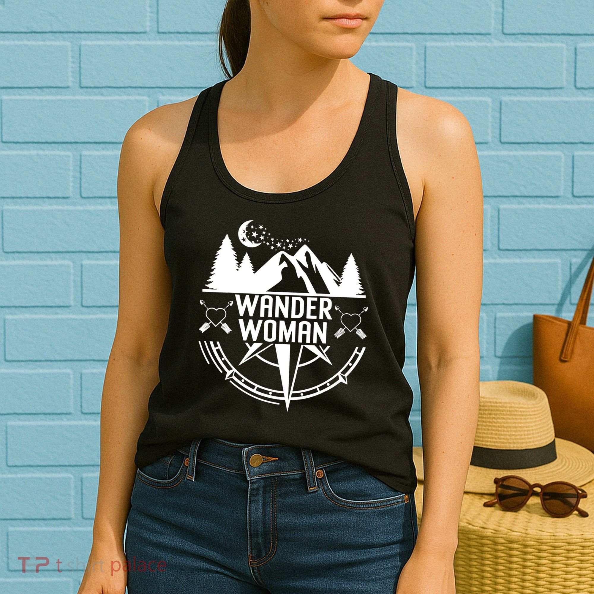 Compass Mountain For Wo,Wander Woman Hiking Women's Tank Top