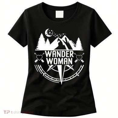 Compass Mountain For Wo,Wander Woman Hiking Women's T-Shirt