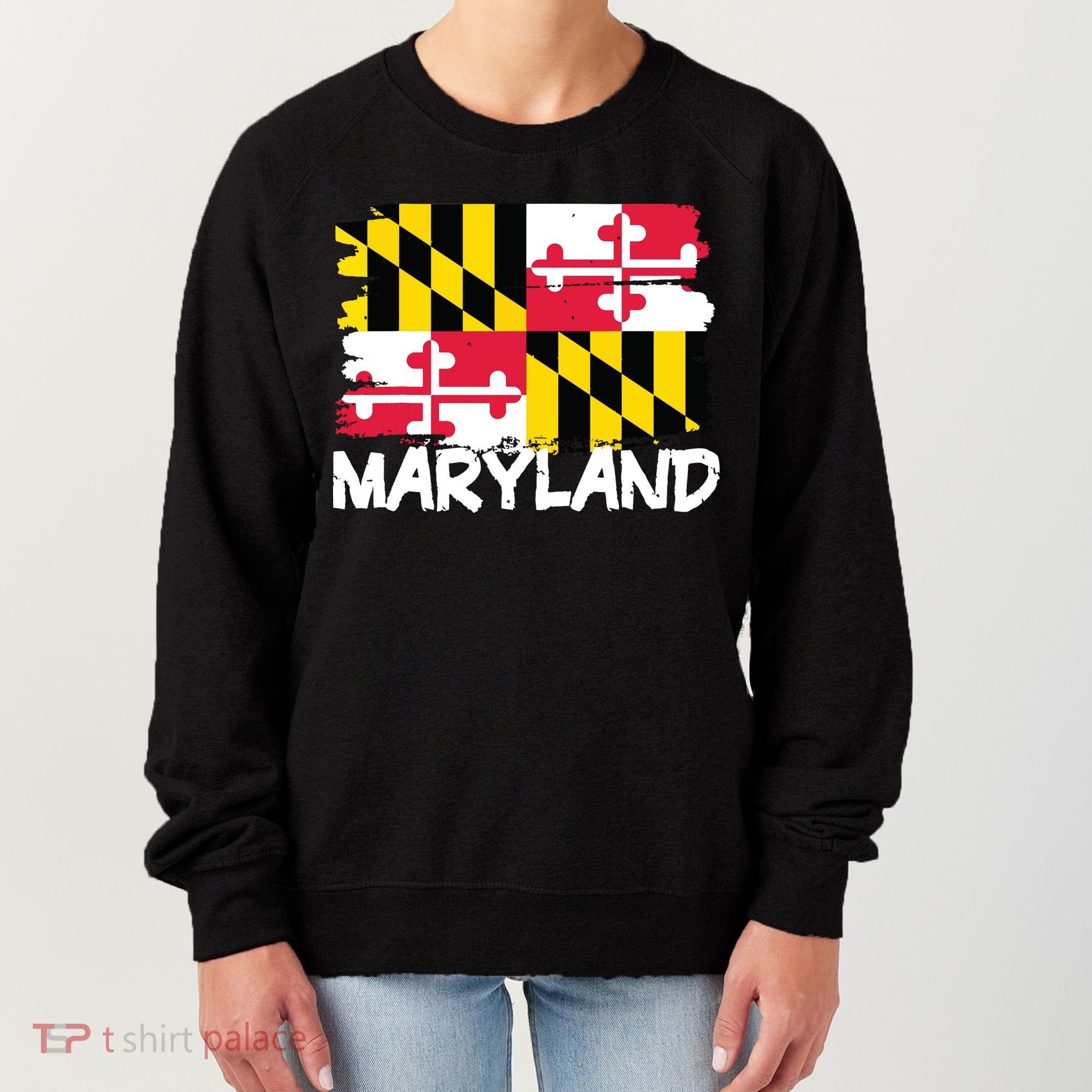 Cool Maryland Flag Women's Sweatshirt