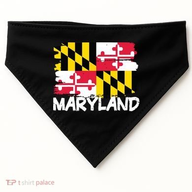 Cool Maryland Flag USA-Made Doggie Bandana
