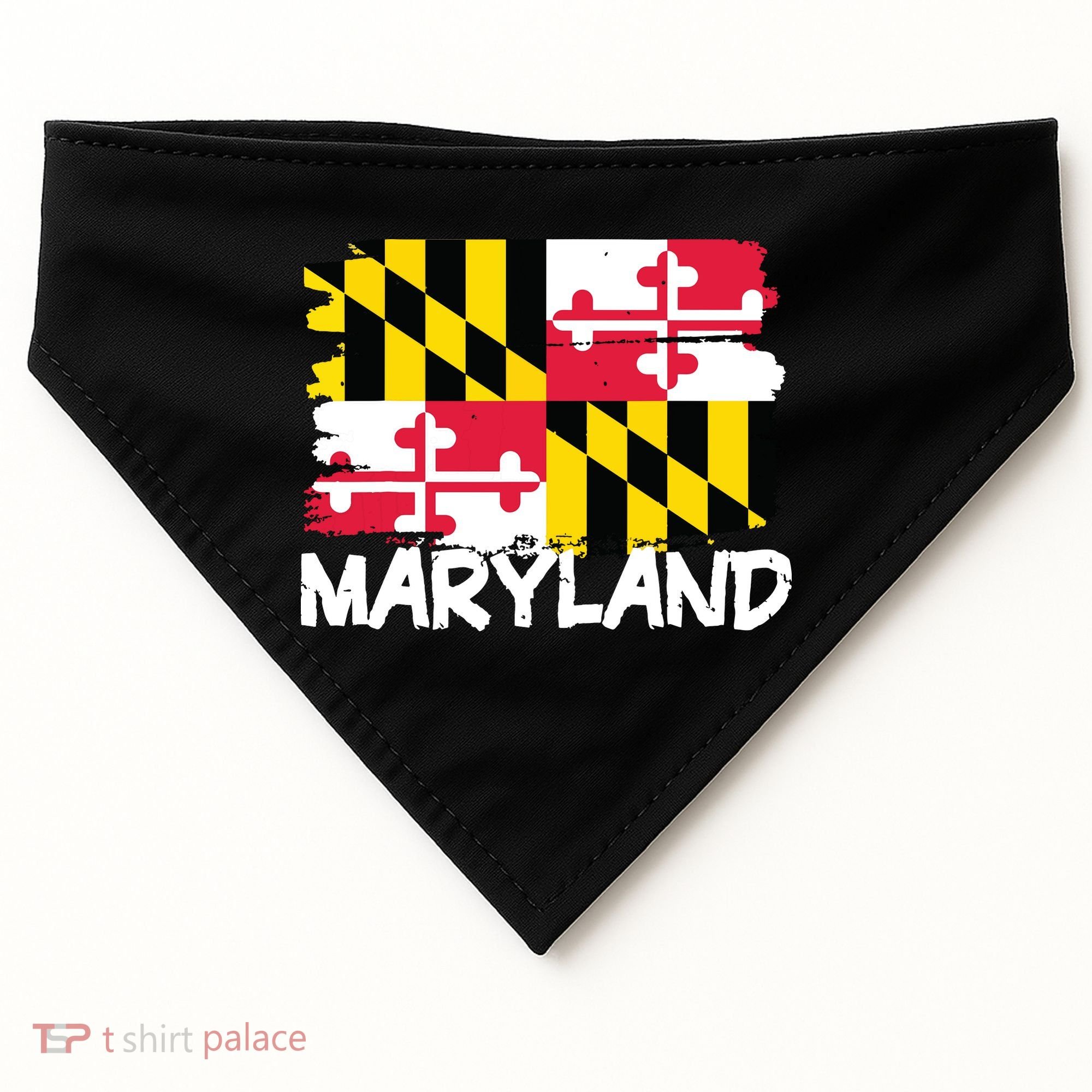 Cool Maryland Flag USA-Made Doggie Bandana