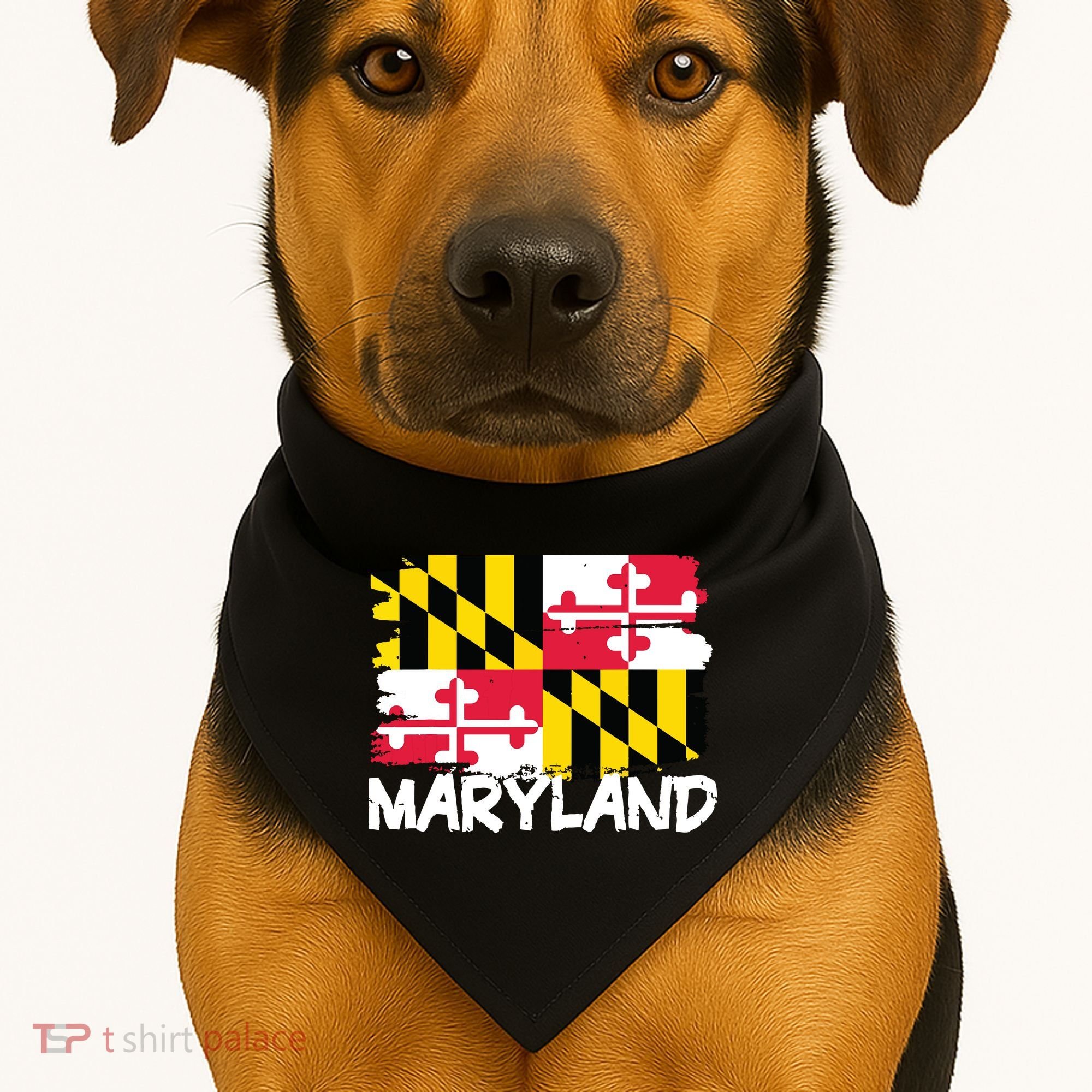 Cool Maryland Flag USA-Made Doggie Bandana
