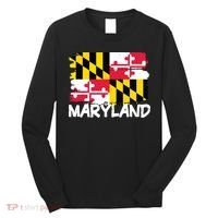 Cool Maryland Flag Long Sleeve Shirt thumb 0